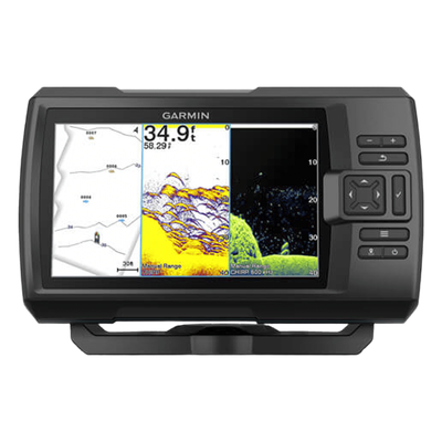 STRIKER Vivid 7cv / Pantalla WVGA a Color 7\" / Resolución 800x480 / GPS Integrado / Sonda Tradicional y ClearVü / Frecuencias 50-800 kHz / Potencia 500 W / IPX7 / Quickdraw Contours / Conectividad