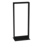 Rack de 2 Postes (Doble Perforación), Estándar 19\", 24 Unidades, Fabricado en Acero, Base \"L\" para Anclar a Piso.