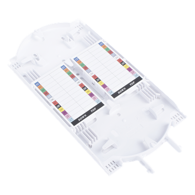 Charola de Empalme para Fibra Óptica / 24 Empalmes por Fusión / Capacidad 144 Núcleos / IP68 / -40°C a +65°C / Φ220x480 mm