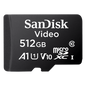 Memoria microSD / 512GB / Alta Resistencia / Clase 10 / -25°C a 85°C / 50MB/s escritura / 256 TBW