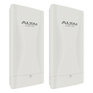 Punto de Acceso Wi-Fi 6 Exterior / Kit 2 Unidades / Sectorial 80° / Cobertura 600 m (1968.5 ft) / MIMO 2x2 / Doble Banda / Hasta 2.976 Gbps / IP55