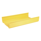 Canaleta para Fibra Óptica / PVC Rígido UL 94V-0 / 12x4 in / 1.8 m (5.9 ft) / Capacidad 773 Cables / QuikLock / Amarillo