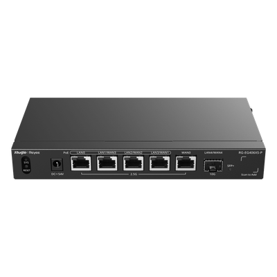 Router Balanceador con Función SD-WAN, PoE+ hasta 110 Watts, Hasta 5 Servicios de Internet y hasta 400 clientes con desempeño de 2.5 Gbps, un puerto SFP+ 10G