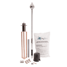 Kit Pararrayo con Punta de Aluminio / Avance de Cebado 30 m (98.4 ft) / Sistema de Tierra 100 A / Conectores de Bronce y Varilla / Accesorios de Instalación en Torre