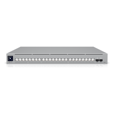 UniFi Switch USW-Pro-XG-24 / Capa 3 / 24 puertos  (16 × 10 GbE, 8 × 2,5 GbE) + 2 puertos SFP28 25 G