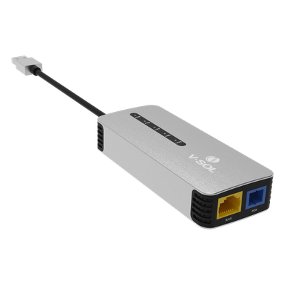 ONU Bridge Dual GPON/EPON USB Portátil / 1 puerto RJ45 2.5Gbps / 1 puerto USB