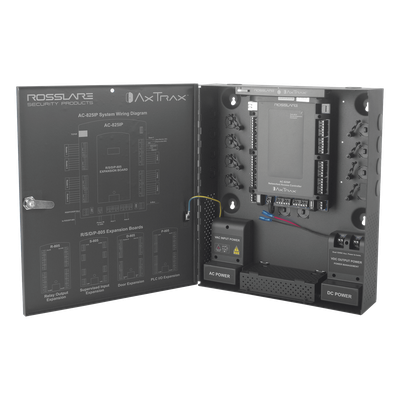 Controlador de acceso para 4 lectoras / Expandible a 56 Lectoras / Compatible con Sistema de Elevadores / 100,000 Usuarios