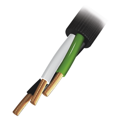 Cable de Uso Rudo / 3 Conductores / Calibre 12 AWG / 600 V / Rollo 100 m (328 ft)