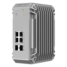 Switch Industrial PoE / 4 Puertos Gigabit 802.3af/at / 2 Puertos SFP / Administrable Cloud / Grado Industrial / Protección contra Descargas