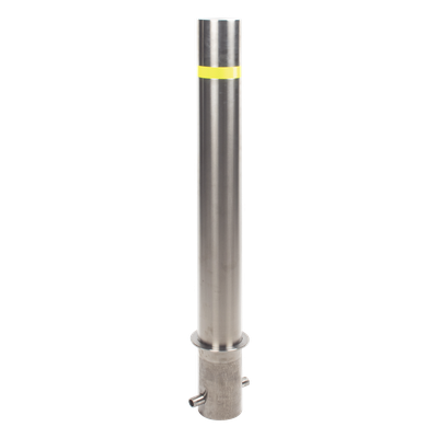 Bolardo Fijo de Acero Inoxidable de 900 mm de Altura / Ideal para aplicaciones delimitaciones de automóviles