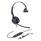 Auricular USB Profesional / Mono / Cancelación de Ruido IA / Altavoz 35 mm / Certificado Microsoft Teams / USB-C/A