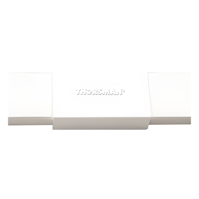 Pieza de unión color blanco de PVC auto extinguible,  para canaleta TMK1720 (5280-02001)