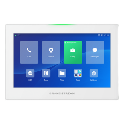 Estación de Intercomunicación SIP con Wi-Fi 6, Bluetooth y Control Total para Agendamiento de Salas y Edificios Inteligentes (Color Blanco)