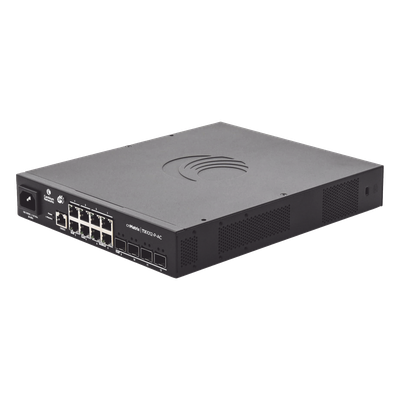 Switch cnMatrix TX1012-AC-P PoE Ideal para WISP  / 8 Puertos Gigabit PoE + 4 SFP+ / PoE Budget 200W /Capa 2 y Capa 3 / Gestión Gratuita Desde la Nube