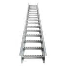 Escalera de Aluminio Portacables / Perfil Z / Peralte 3 1/4\" / Paso 9\" / Ancho 12\" / 3.66 m (12 ft) / Capacidad 274 Cables / Carga 74.4 kg