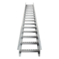 Escalera de Aluminio Portacables / Perfil Z / Peralte 3 1/4\" /Paso 9\" / Ancho 12\" / 3.66 metros / Capacidad Máx. 274 Cables / Incluye Cople Union y Tornillería (CHEZ314P9X12AK)