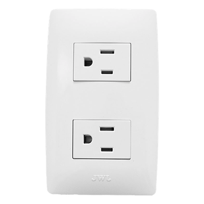 Contacto Dúplex de 127 V~60 HZ 15 A / Color Blanco.