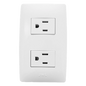 Contacto Dúplex de 127 V~60 HZ 15 A / Color Blanco.