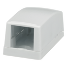 Caja de Montaje en Superficie / 1 Puerto Mini-Com / Bajo Perfil / ABS / 26.3 x 23.2 x 48.1 mm