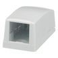 Caja de Montaje en Superficie / 1 Puerto Mini-Com / Bajo Perfil / ABS / 26.3 x 23.2 x 48.1 mm