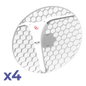 (LHG XL 5 ac 4 Pack) CPE y PtP en 5GHz  802.11 a/n/ac con Antena de Rejilla de 27dBi. \"Ahora con Más Velocidad y Mayor Distancia\"