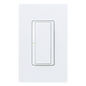 Interruptor inalámbrico on/off Maestro Wireless de 8 A para iluminación y ventiladores de 1/10 HP, 120-277 V, no requiere neutro, compatible con hub Vive, color blanco