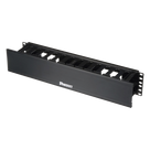 Organizador de Cables Horizontal / 2UR / 19in / Frontal con Tapa Extendida / ABS