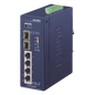 Switch PoE Industrial No Administrable de 4 Puertos PoE 10/100/1000T 802.3at, 2 Puertos SFP 10/1000X