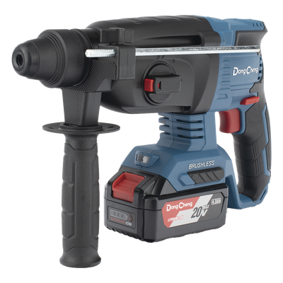 Martillo Perforador Inalámbrico SDS-PLUS 20V / Motor Brushless / 3 Modos Taladro Percusión Demolición / 2.7 J Energía de Impacto / 2 Baterías 4.0Ah con Cargador y Estuche