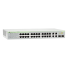 Switch WebSmart / 24x FE 10/100 Mbps / 2x GE 10/100/1000 Mbps / 2x SFP Gigabit Combo / 12.8 Gbps Switching Fabric