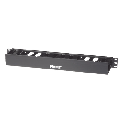 Organizador de Cables Horizontal PatchLink, Sencillo (Solo Frontal), Para Rack de 19in, 1UR