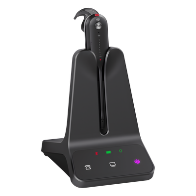 Auricular Inalámbrico DECT / Alcance 185 m (606.9 ft) / Cancelación de Ruido Acoustic Shield / Multidispositivo PC y Teléfono IP / 8 Horas de Conversación