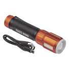 Linterna LED Recargable / 500 Lúmenes / Luz Frontal y Lateral / IP66 / Caídas 6 ft (1.8 m) / USB-C / Tapa Magnética