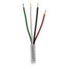 Cable para Alarma / 4x18 AWG / Bobina 305 m (1000 ft) / Clasificación CM / Cobre Sólido / Blanco