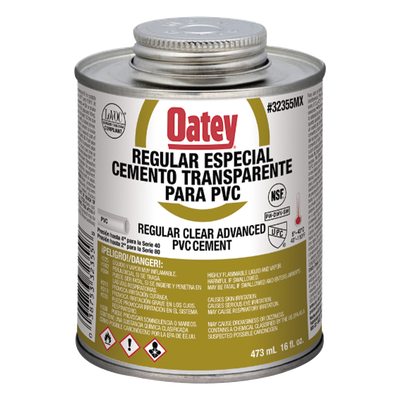 Pegamento / Cemento Claro de 473 ml para Tubo Conduit PVC Pesado.