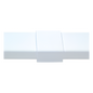 Pieza de unión color blanco de PVC auto extinguible, para canaleta PT48 (6180-01002)