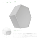Lámpara LED Poligonal / 18 W / 1 800 lm / 6 500 K / 140° / Montaje Sobreponer o Suspendido / 85-265V~ 50/60 Hz