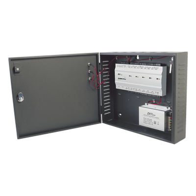 Controlador de Acceso 4 Puertas / 20,000 Huellas 30,000 Tarjetas / ADMS PUSH / TCP/IP / Gabinete y Fuente 12V 5A