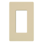 Placa de pared 1 espacio, línea Claro, color marfil, para atenuadores, switches y controles Pico