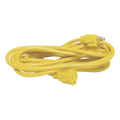 Extensión Eléctrica de Uso Rudo Aterrizada 30 metros / Color Amarillo.