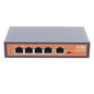 Extensor PoE / Entrada 90W / 4 salidas Gigabit 802.3af/at 30W / Alcance 250 m (820 ft) / 5 puertos / No administrable