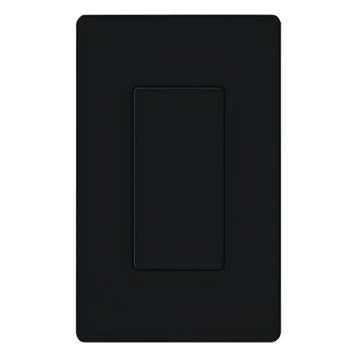 Inserto ciego color negro para cubrir aperturas estilo Designer sin usar en placas de pared Claro, acabado brillante