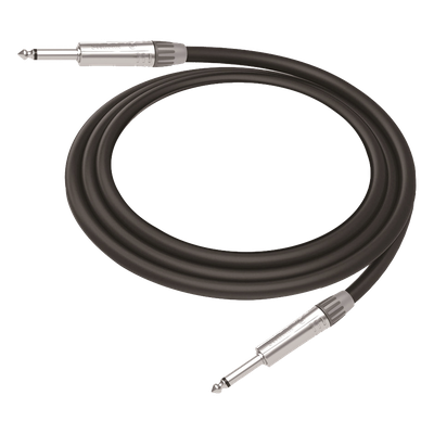 Cable de Audio | Plug 1/4 in a Plug 1/4 in Mono | Carcasa Cromada | Conectores Seetronic | Ideal para Instrumentos | Longitud 5m