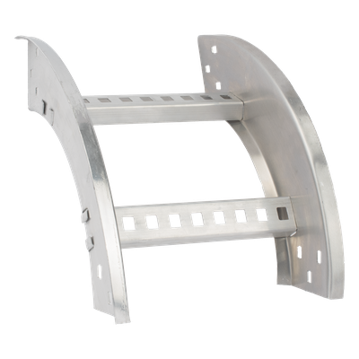 Curva Vertical Exterior de Aluminio de 90° Perfil Z / Peralte 3 1/4\" / Ancho 12\" / Radio 8\" / Incluye Tornillería (CHVE90EZ314R8X12AK)