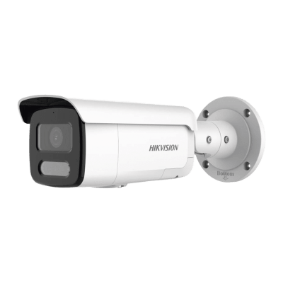 [Dual Light + ColorVu] Bala IP 8 Megapixel / Lente 4 mm / 60 mts IR + 60 mts Luz Blanca / Exterior IP67 / Luz Intermitente y Alerta de Audio / Micrófono Integrado / Videoanaliticos (Filtro de Falsa