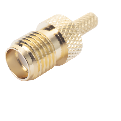 Conector SMA Hembra Inverso de anillo plegable para cable RG-174/U, BELDEN 8216.