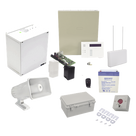 Kit de Alarma Vecinal / Panel 48 Zonas / 40 Botones de Pánico Inalámbricos / Sirena Estroboscópica Exterior