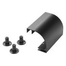Kit de Bajada de Cable / Escalerilla 12\" (305 mm) / Aluminio Recubierto en Polvo / RAL 9005 Negro / Grosor 2.5 mm / Radio de Curvatura Integrado