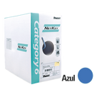 Bobina de Cable UTP / Categoría 6 / 24 AWG / 305 m (1000 ft) / 250 MHz / 1000 Mbps / PVC CM / 4 Pares