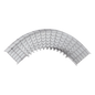 Curva Pre-Fabricada Horizontal de 90° con medidas de 33 mm de Peralte y 200 mm Ancho (33/200 mm)